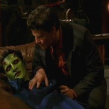 Angel: David Boreanaz ed Andy Hallett nell'episodio Lo spirito della festa