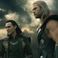 Thor: The Dark World, Chris Hemsworth col fratello Tom Hiddleston
