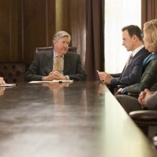 The Good Wife: Julianna Margulies, Josh Charles e Christine Baranski in una scena dell'episodio The Next Day