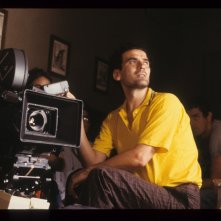 Le vie del signore sono finite: Massimo Troisi sul set (foto di MARIO TURSI)