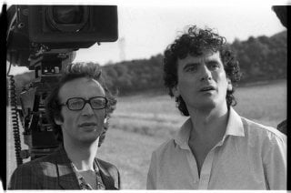 Non ci resta che piangere: Massimo Troisi e Roberto Benigni sul set (foto di MARIO TURSI)