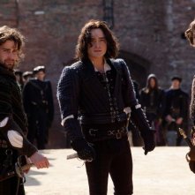 Romeo & Juliet: Christian Cooke con Ed Westwick e Kodi Smit-McPhee in una foto promozionale