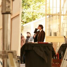 Marco Cocci sul set di Mr. America.