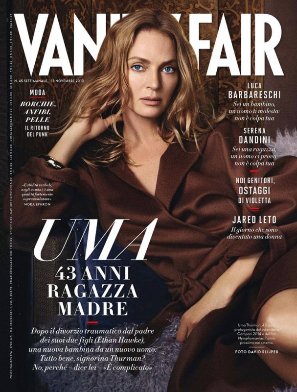 Uma Thurman Sulla Cover Di Vanity Fair Italia Novembre 2013 291193