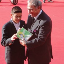 Roma 2013: Rocco Granata ed il piccolo Matteo Simoni sul red carpet per il film Marina