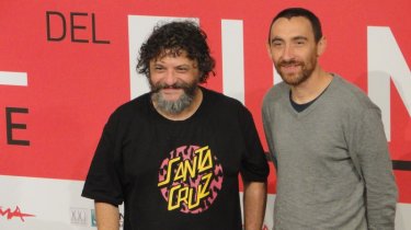 Song 'e Napule: i registi Marco ed Antonio Manetti posano a Roma 2013