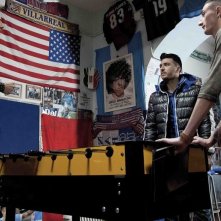 Song'e Napule: Giampaolo Morelli con Alessandro Roja e Ciro Petrone in una scena