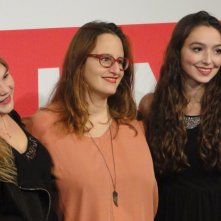 Sitting Next to Zoe: Ivana Lalovic, Lea Bloch e Runa Greiner durante il photocall a Roma 2013
