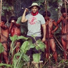 The Green Inferno: il regista Eli Roth in un'immagine dal set del film