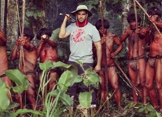 The Green Inferno: il regista Eli Roth in un'immagine dal set del film