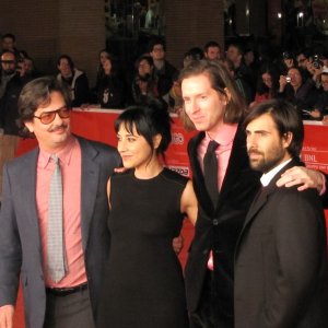 Festival di Roma 2013 - Roman Coppola con Wes Anderson, GIada Colagrande e Jason Schwartzman sul red carpet