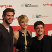 Hunger Games La Ragazza Di Fuoco Liam Hemsworth Josh Hutcherson Jennifer Lawrence Al Festival Di Rom 292086