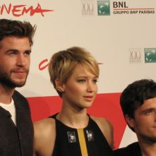 Hunger Games La Ragazza Di Fuoco Liam Hemsworth Josh Hutcherson Jennifer Lawrence Al Festival Di Rom 292087
