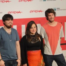 Roma 2013: i giovani registi Diego Ayala ed Anibal Jofré insieme alla produttrice di Cut Down Kite