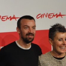 Roma 2013: Alberto Fasulo con la produttrice, e moglie, al photocall del film Tir