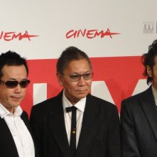 The Mole Song - Undercover Agent Reiji: Takashi Miike con Toma Ikuta ed il fumettista Noboru Takahashi posano al Festival di Roma 2013
