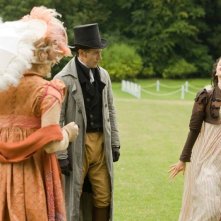 Austenland: Keri Russell con Georgia King e JJ Feild in una scena del film