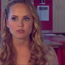 Meaghan Jette Martin sul set di Geography Club