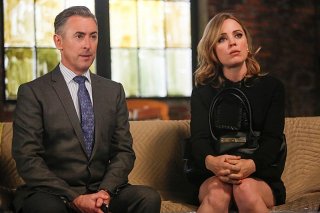 Alan Cumming e Melissa George nell'episodio The Next Month della quinta stagione di The Good Wife