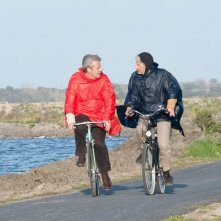 Fabrice Luchini con Lambert Wilson in una scena di Molière in bicicletta