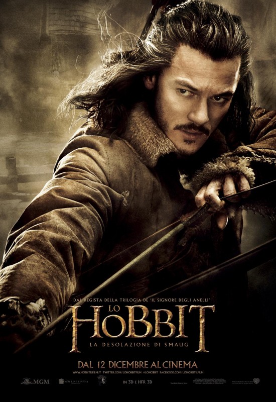The Hobbit La Desolazione Di Smaug Il Character Poster Italiano Di Luke Evans 292779