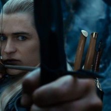 The Hobbit: La desolazione di Smaug, Orlando Bloom in una scena nei panni di Legolas Greenleaf