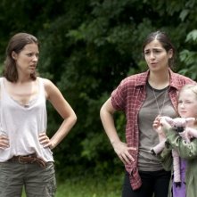 The Walking Dead: Audrey Marie Anderson, Alanna Masterson e Meyrick Murphy nell'episodio L'esca