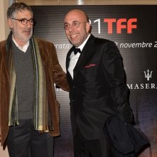 Elliott Gould al 31° Torino Film Festival insieme al direttore Paolo Virzì