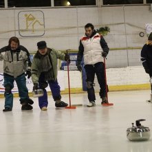 La mossa del pinguino: Ennio Fantastichini con Edoardo Leo, Antonello Fassari e Ricky Memphis in una scena