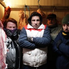 La mossa del pinguino: Ricky Memphis, Antonello Fassari, Edoardo Leo e Ennio Fantastichini in una scena del film diretto da Claudio Amendola