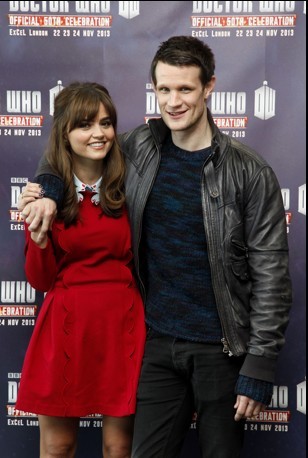 Matt Smith E Jenna Louise Coleman Alla Doctor Who Official 50Th Celebration 293818