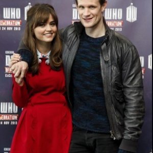 Matt Smith e Jenna-Louise Coleman alla Doctor Who Official 50th Celebration