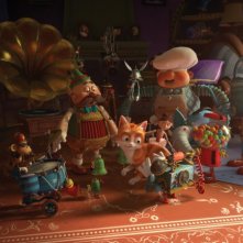 Il castello magico: il gattino Tuono circondato dai suoi amici giocattoli