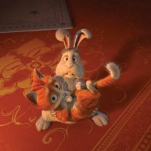 Il castello magico: il gattino Tuono insieme all'amico coniglio