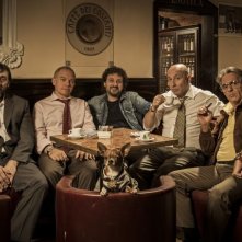 Un fantastico via vai: Leonardo Pieraccioni in una foto promozionale con Massimo Ceccherini, Maurizio Battista, Marco Marzocca e Giorgio Panariello