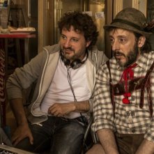 Un fantastico via vai: Leonardo Pieraccioni sul set con Massimo Ceccherini