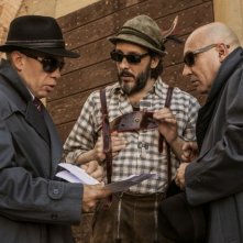 Un fantastico via vai: Massimo Ceccherini con Maurizio Battista e Marco Marzocca in una scena