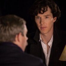 Benedict Cumberbatch e Martin Freeman in un'immagine della terza stagione della serie TV Sherlock