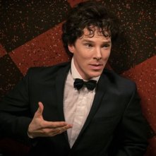 Benedict Cumberbatch in una scena della terza stagione della serie televisiva Sherlock