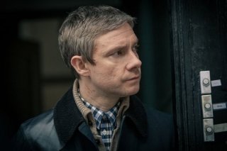 Sherlock: Martin Freeman in un'immagine della terza stagione