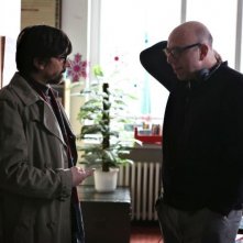 Il capitale umano: il regista PAolo Virzì con Luigi Lo Cascio sul set