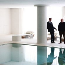 Il capitale umano: il regista Paolo Virzì insieme a Fabrizio Gifuni sul set del film