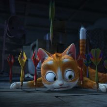 Il castello magico: micione fortunato in una scena del film d'animazione