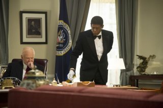 The Butler - Un maggiordomo alla Casa Bianca: Robin Williams con Forest Whitaker in una scena