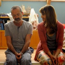 Un boss in salotto: Paola Cortellesi insieme a Rocco Papaleo in una scena del film