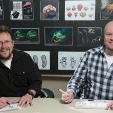 Piovono polpette 2, i registi del film Cody Cameron e Kris Pearn in una foto promozionale