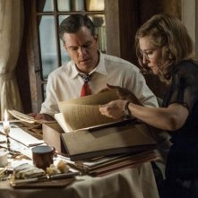 The Monuments Men: Matt Damon e Cate Blanchett in una scena del film