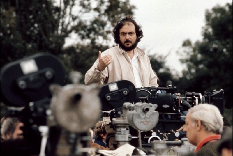 Stanley Kubrick sul set di Barry Lyndon