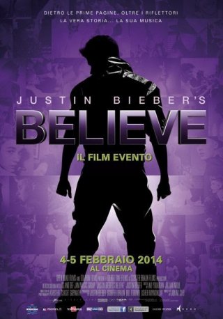Justin Bieber: Believe, la locandina italiana del film