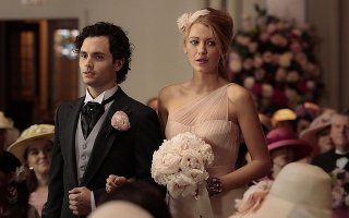 Gossip Girl: enn Badgley e Blake Lively in una scena dell'episodio ew York, I Love You XOXO!